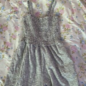 Striped One Piece Pant Jumpsuit